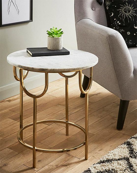 Marble side table