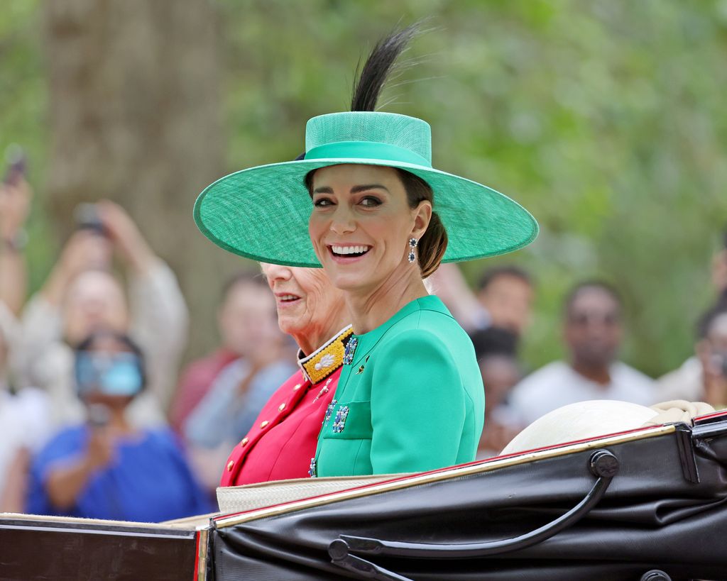 Princess Kate smiles at Trooping the Colour