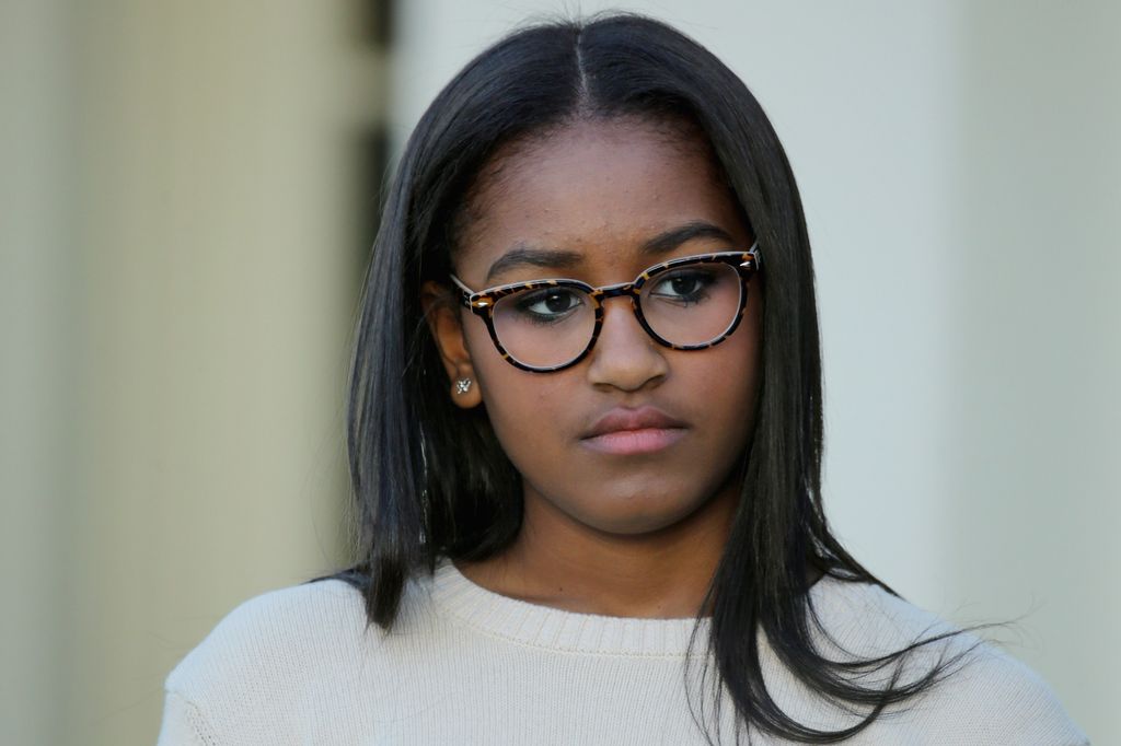 Sasha Obama, daughter of U.S. President Barack Obama, in 2015 