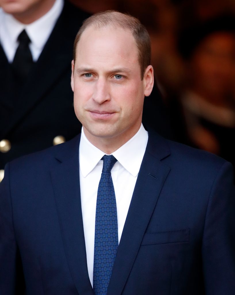 Prince William in navy suit 
