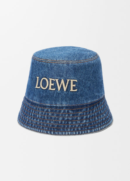 loewe bucket hat in denim