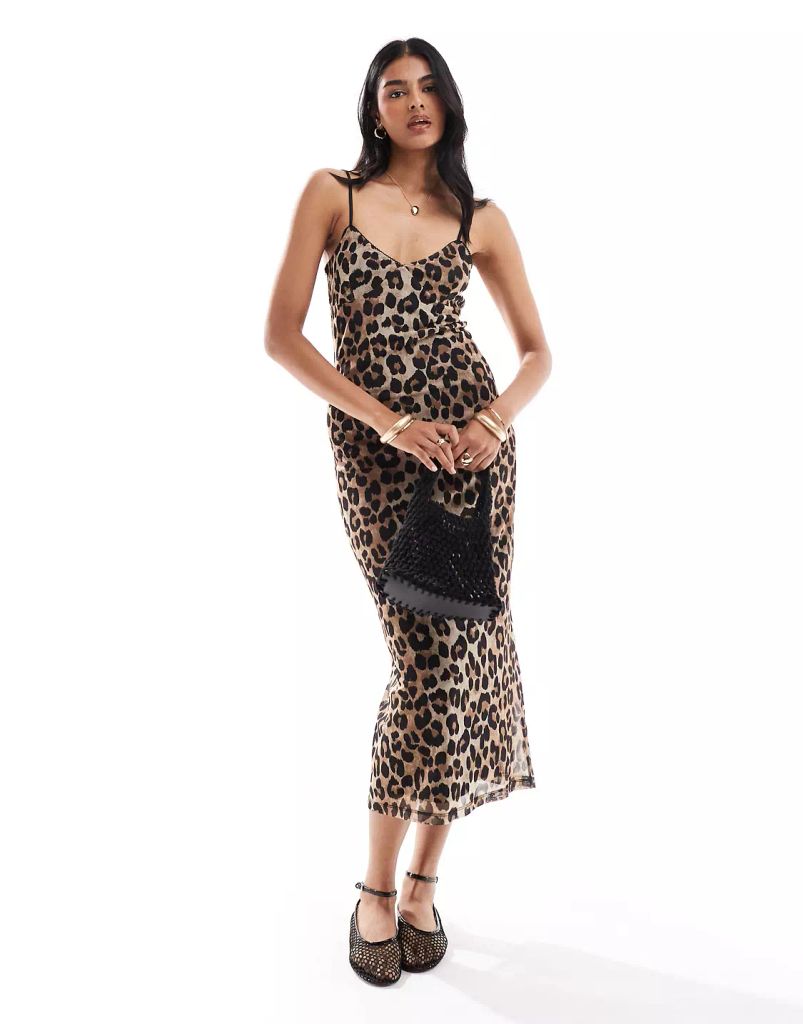 asos leopard print dress 