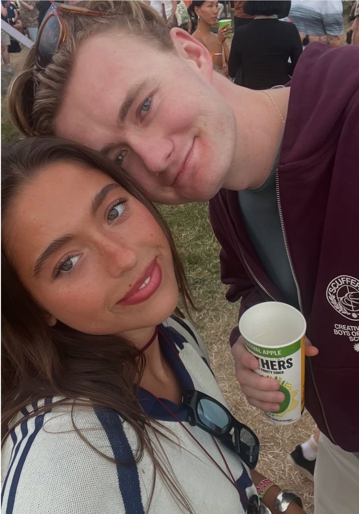 Photo shared by Kelly Ripa's daughter Lola Consuelos of her attending Glastonbury 2025 with her boyfriend Cassius Kidston