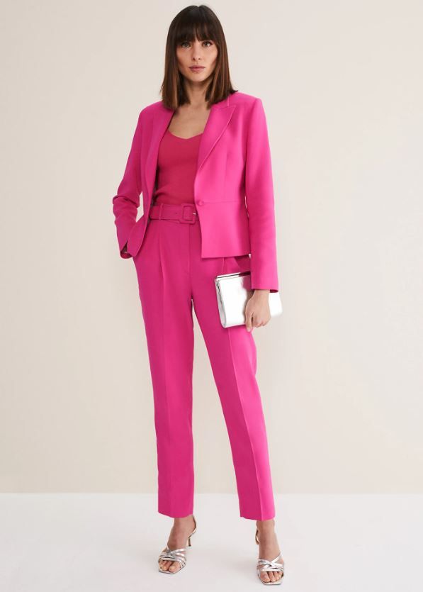 marks and spencer pink suit