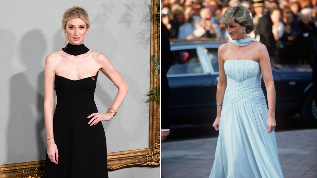 Elizabeth often nods to Diana's style on the red carpet