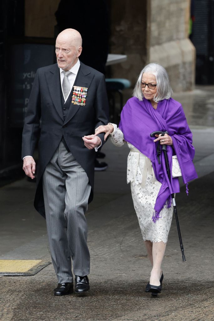 Tsar Simeon walking with Tsaritsa Margarita