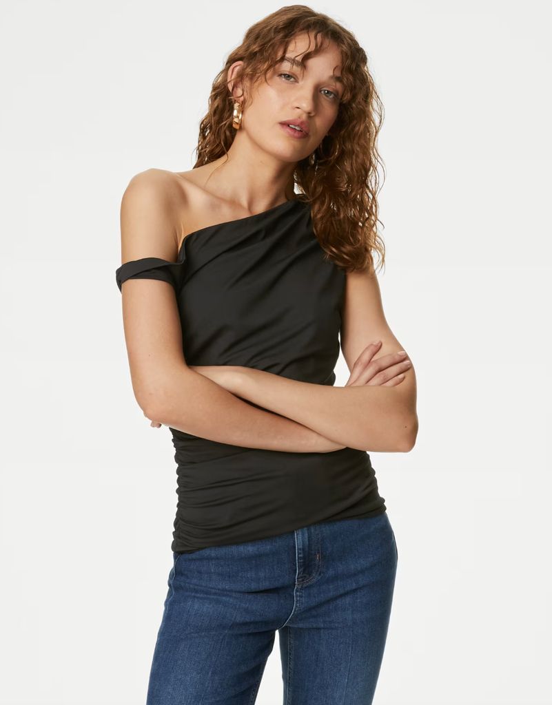 Marks & Spencer off the shoulder top in black