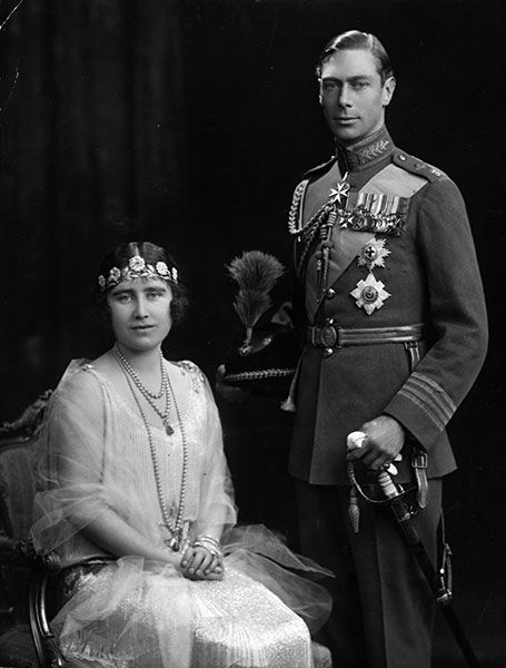 queen mother king george vi wedding day