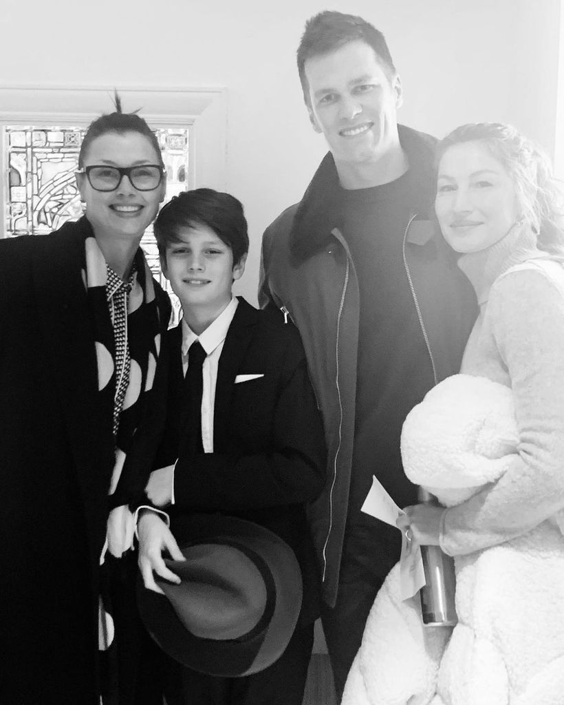 Tom Brady with Gisele Bundchen, Bridget Moynahan, and son Jack