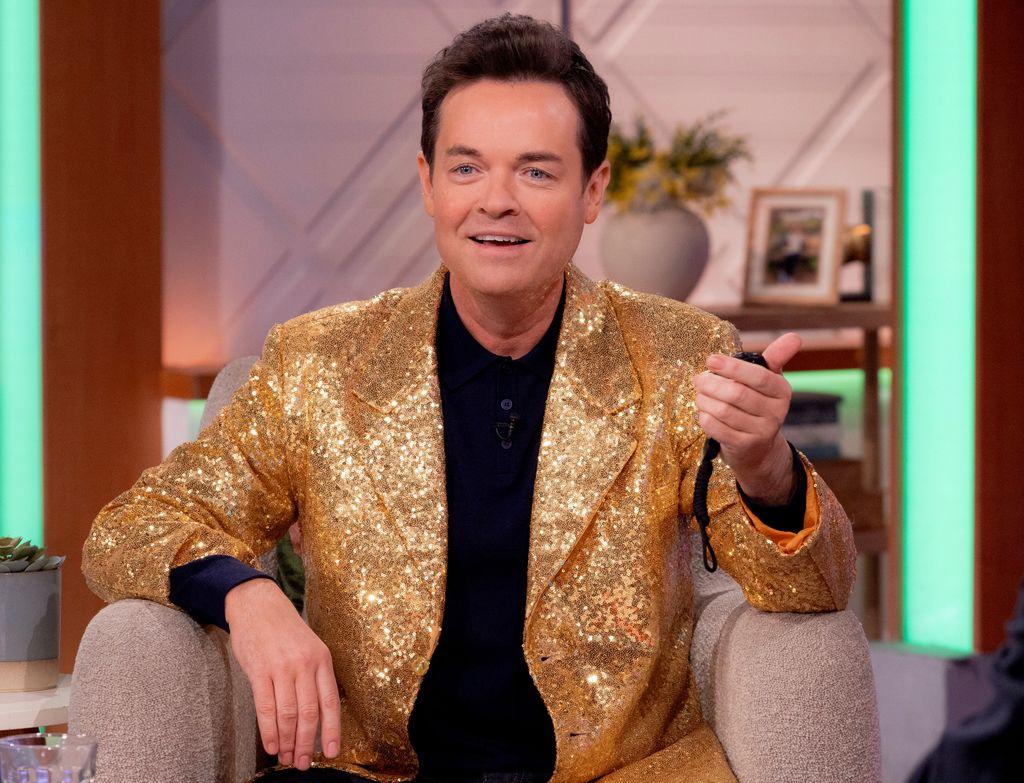 Stephen Mulhern in a gold jacket