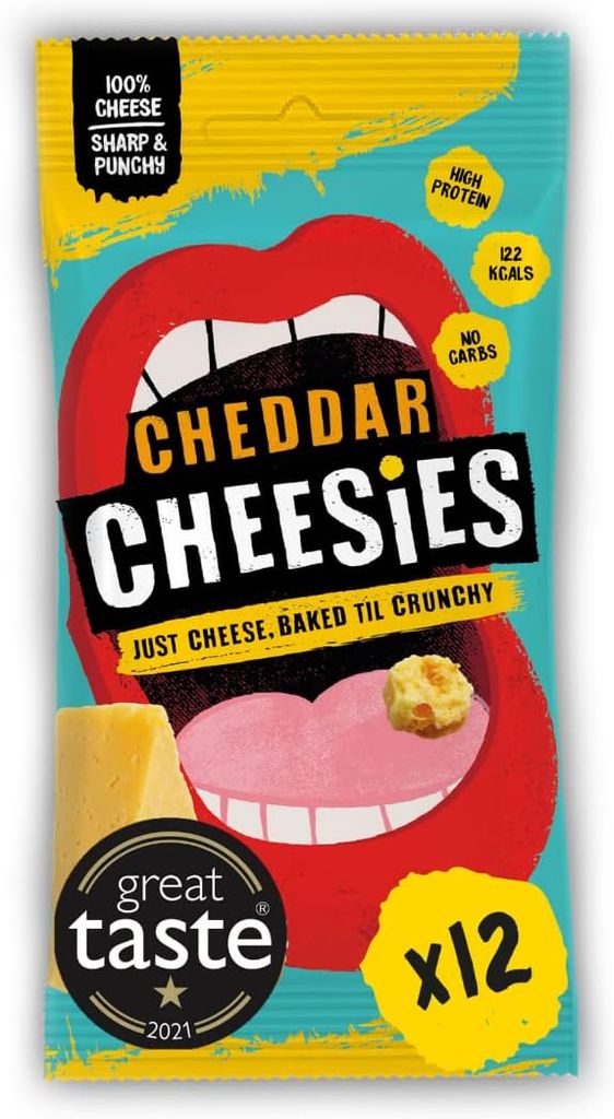 Cheddar Cheesies baked snack 