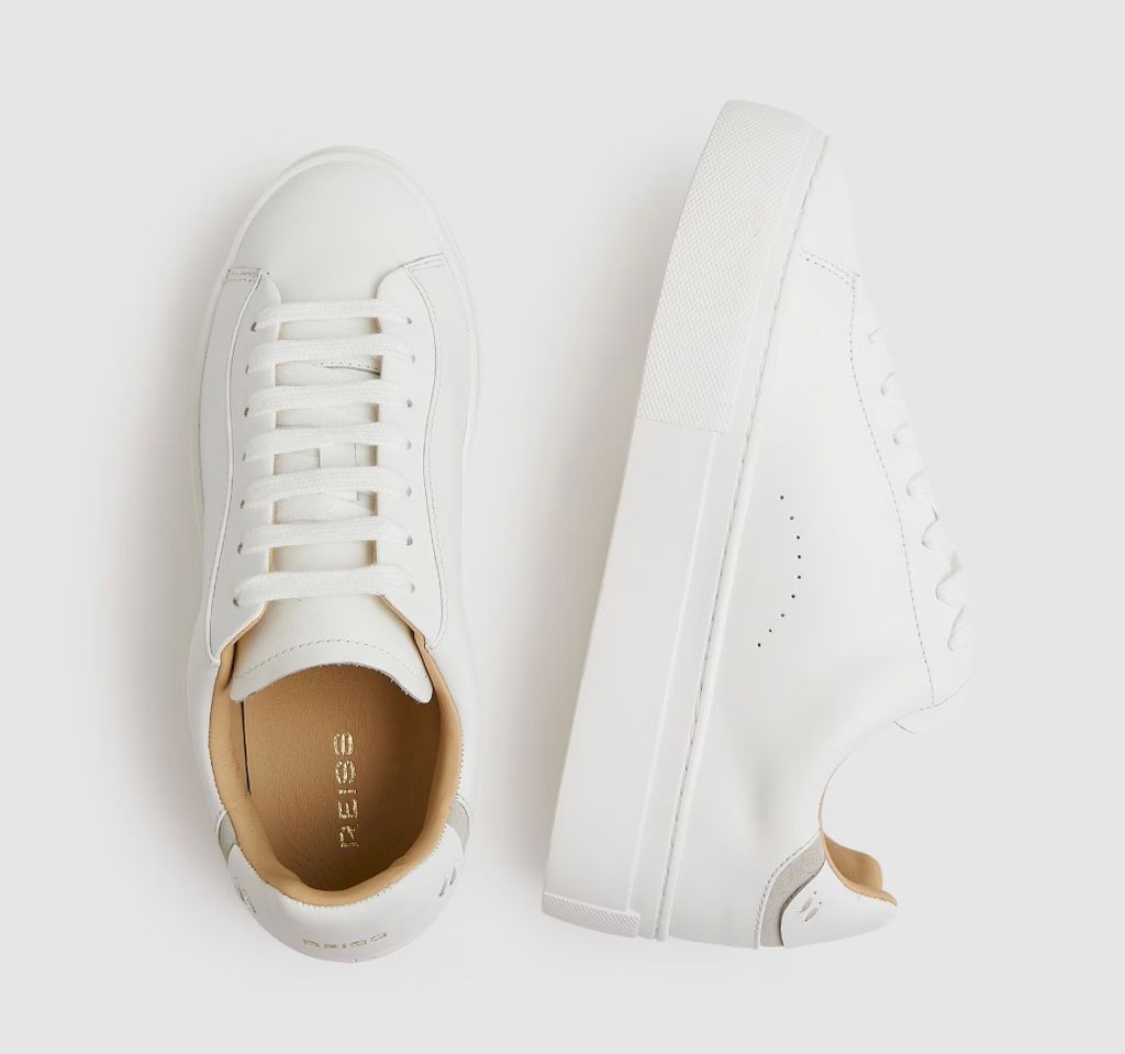 Reiss 'Francesca' White Trainers