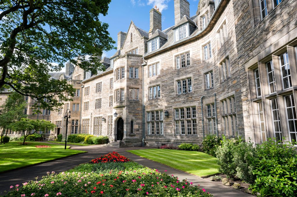 Sallies Hall exterior with lawn