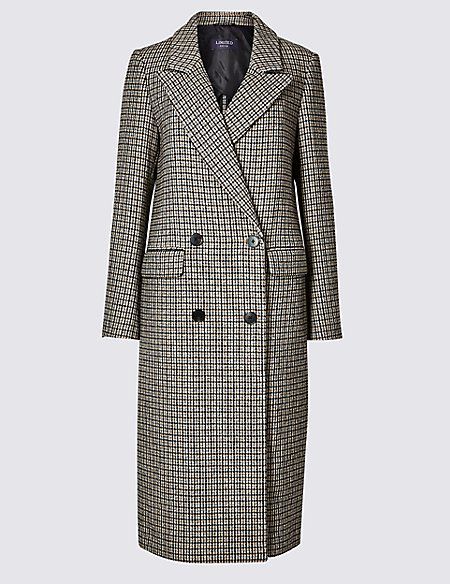 checked coat marks and spencer