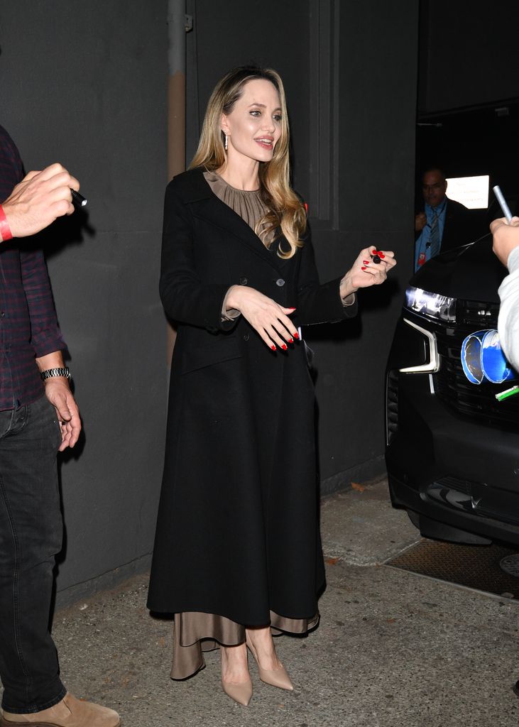 Angelina Jolie is seen on October 28, 2024 in Los Angeles, California.