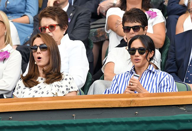 meghan markle and kate middleton at wimbledon together