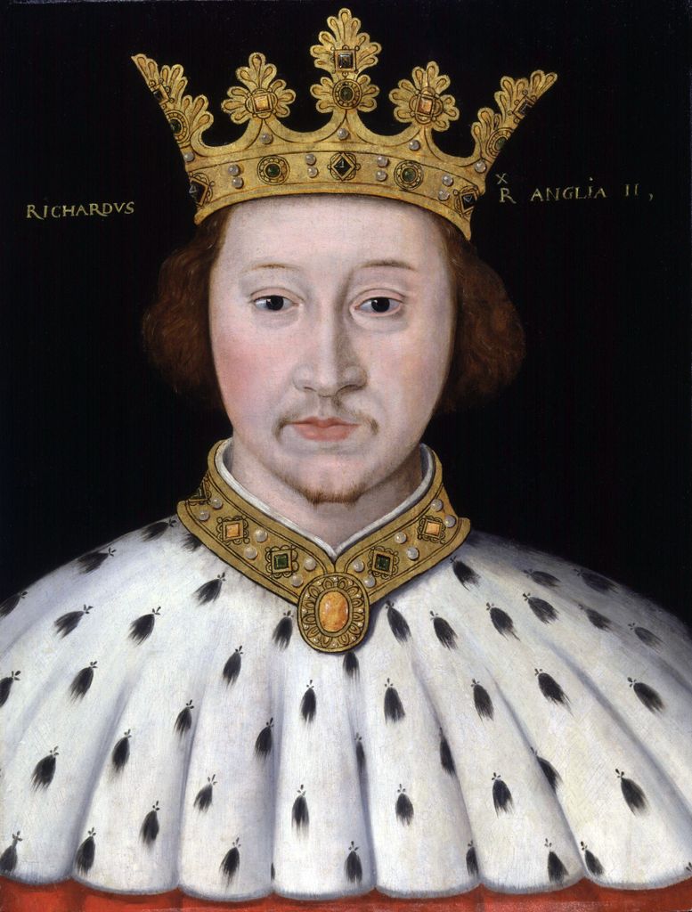 Portrait of King Richard II on display at the National Portrait Gallery