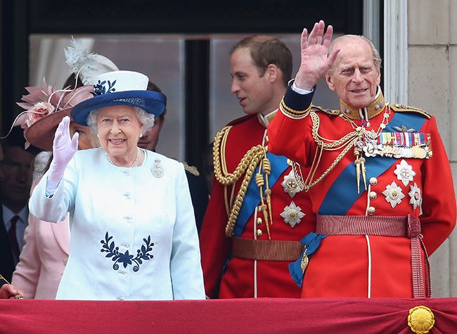 queen prince philip trooping colour 2014