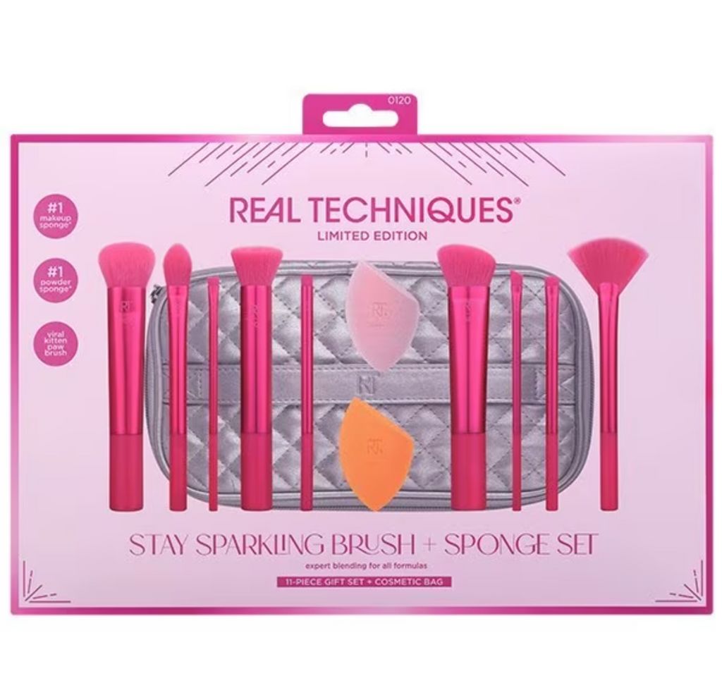 Real Techniques Sparkling 12 Piece Brush & Sponge Giftset