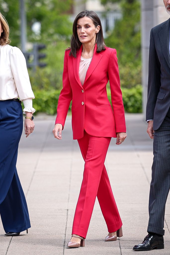 Queen Letizia of Spain attends a commemorative act for the Spanish participation in the Olympic Games Barcelona And Albertville 1992 at the COE 'Spanish Olympic Committee' on April 26, 2024 in Madrid, Spain