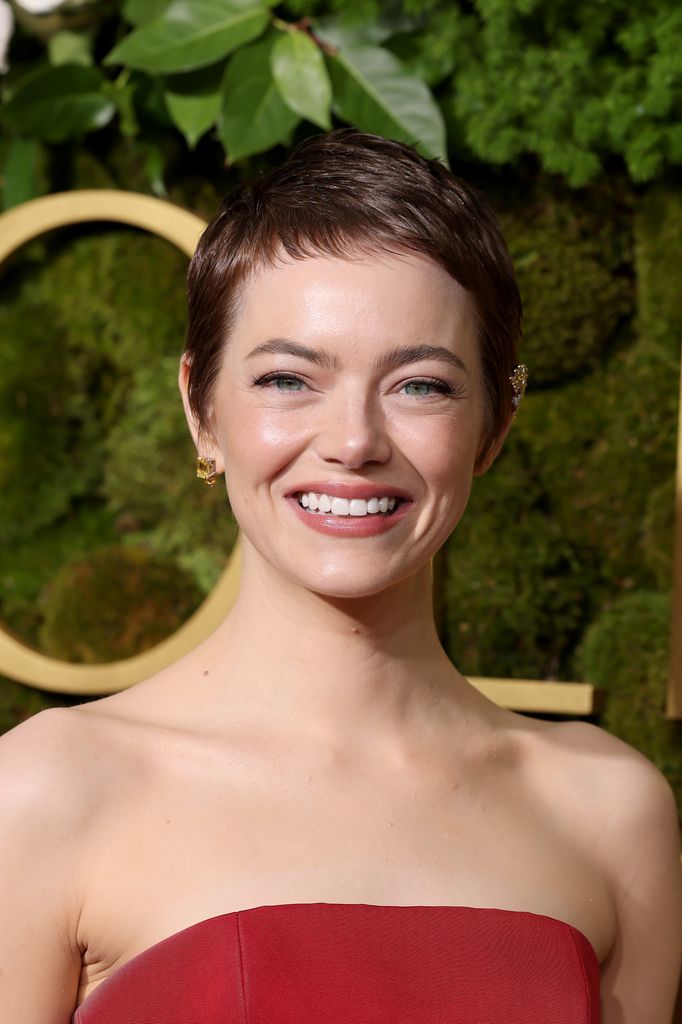 Emma Stone attends the 82nd Annual Golden Globe Awards at The Beverly Hilton on January 05, 2025 in Beverly Hills, California