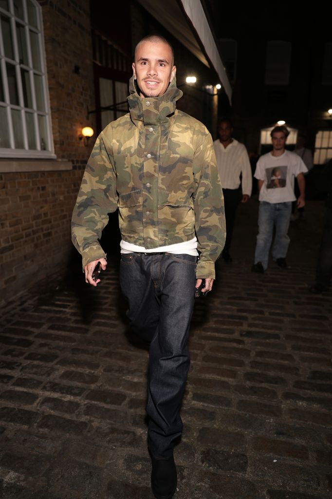 Romeo Beckham seen attending the EE72 London launch party hosted by Edward and Akua Enninful during LFW September 2025 at Soho Mews House on September 19, 2025 in London, England. (Photo by Ricky Vigil M / Justin E Palmer/GC Images)