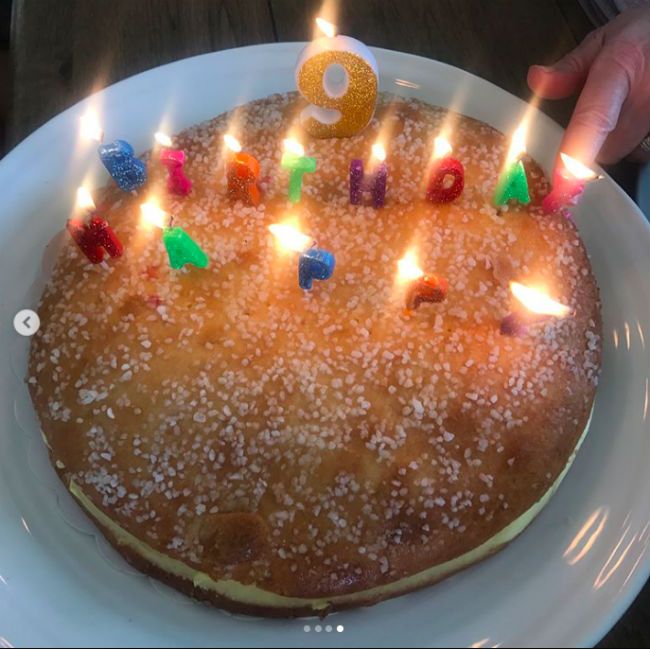 tess daly daughter amber birthday cake