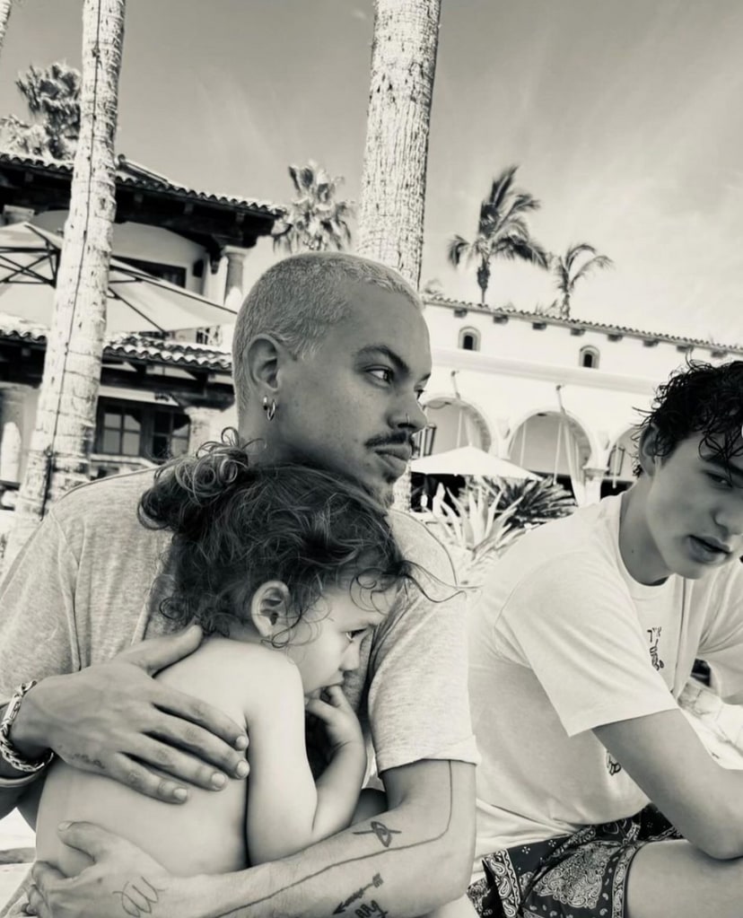 Photo shared by Ashlee Simpson on Instagram April 2024 of her family spring break vacation to Cabo San Lucas