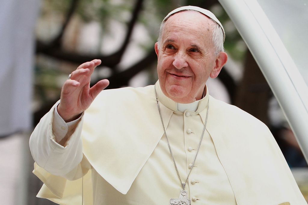pope during visit to the Philippines 