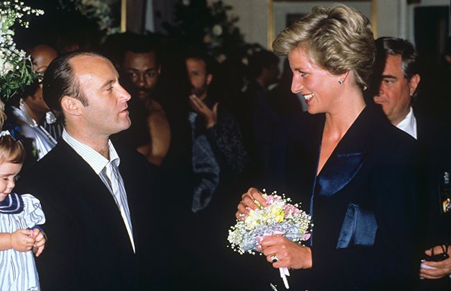 Phil Collins reveals he bumped into Princess Diana with James Hewitt at the dentist