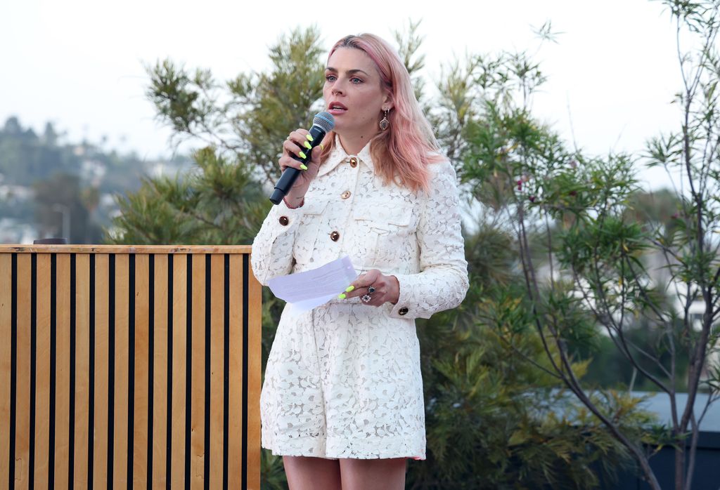 Busy Philipps speaks during the MPTF NextGen Annual Summer Party fundraiser at The Aster on June 22, 2025 in Los Angeles, California.