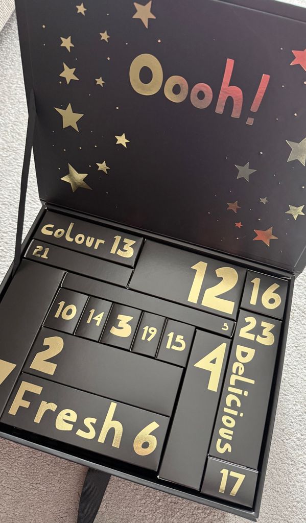 Marks & Spencer beauty advent calendar 2025 - photo taken by Leanne Bayley the writer
