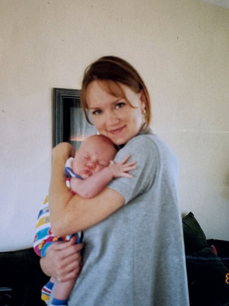 Ree and one of her children