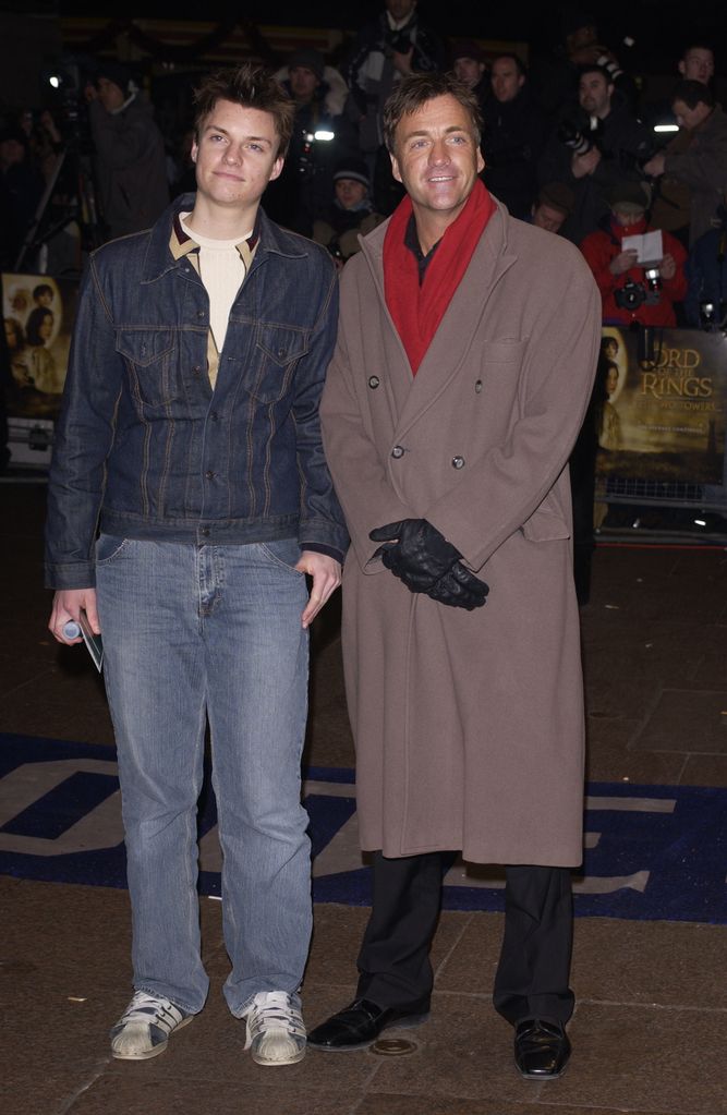 TV presenter Richard Madeley and his son Jack attend the premiere of The Lord of the Rings: The Two Towers