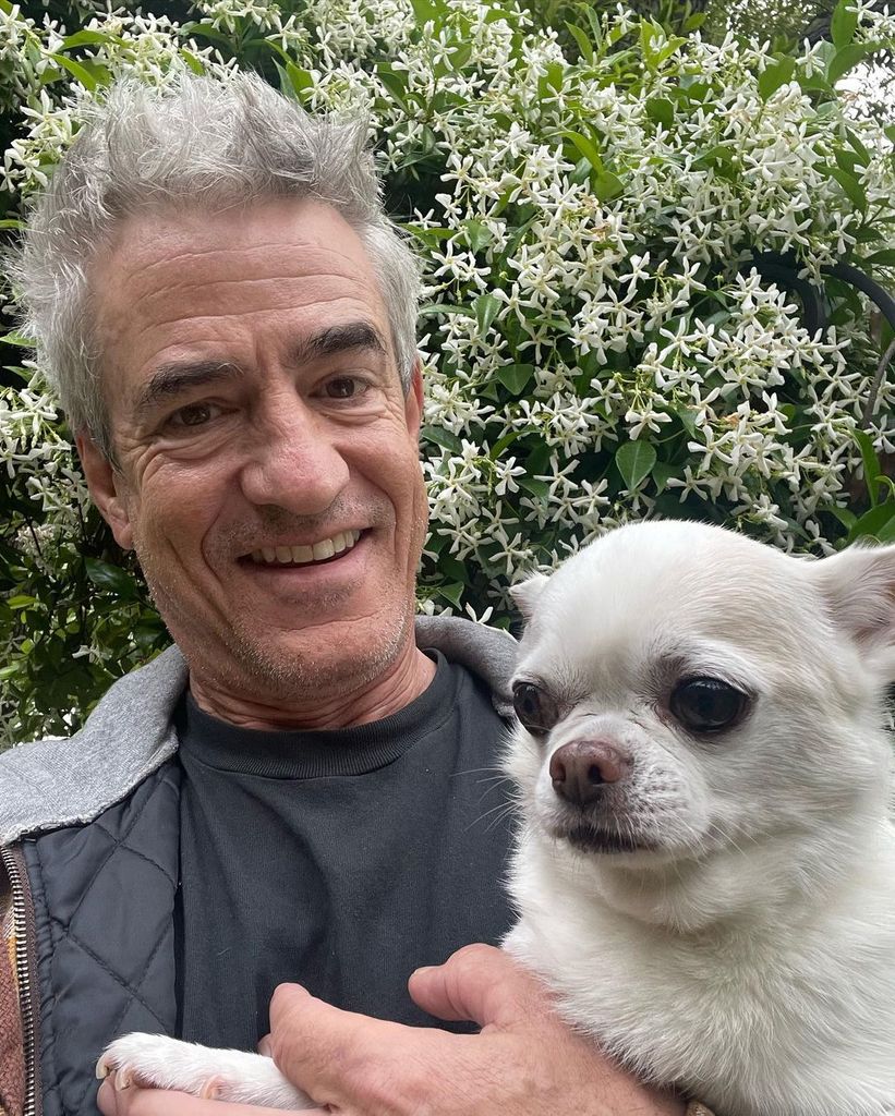 Dermot Mulroney and his dog, Polar