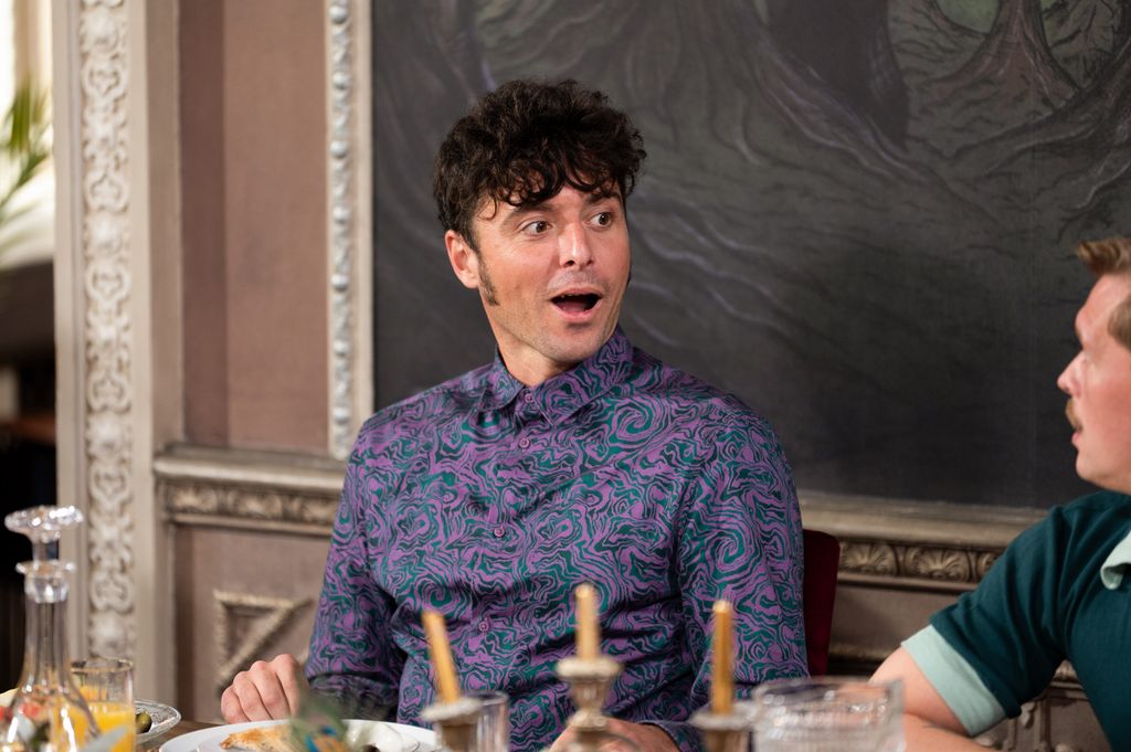 James Baker looking shocked in The Traitors