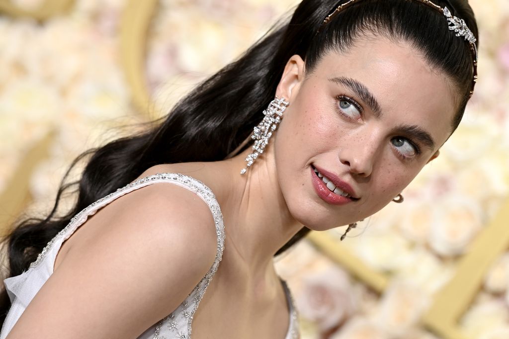 Margaret Qualley attends the 82nd Annual Golden Globe Awards at The Beverly Hilton on January 05, 2025 in Beverly Hills, California