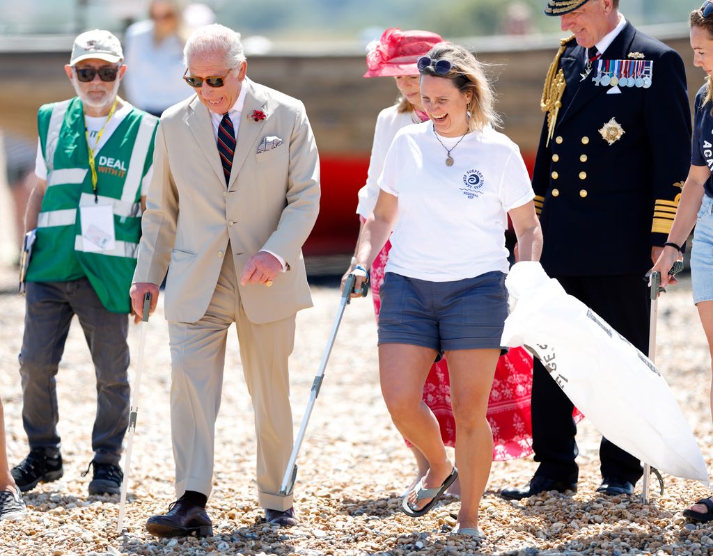 King Charles on the beach
