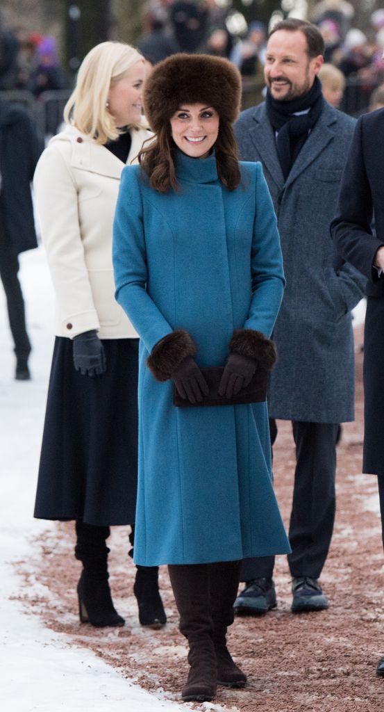 Kate Middleton visits the Princess Ingrid Alexandra Sculpture Park on day 3 of the royal visit to Sweden and Norway on February 1, 2018 in Oslo, Norway. 