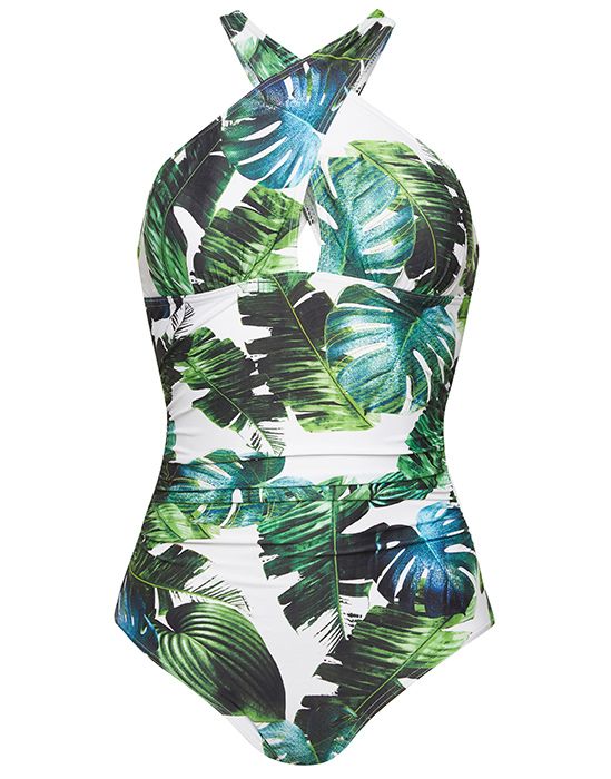 palm print swimsuit figleaves