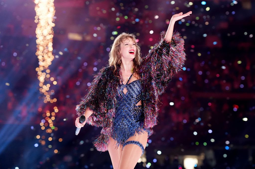 Taylor Swift performs onstage at Caesars Superdome on October 25, 2024 in New Orleans, Louisiana