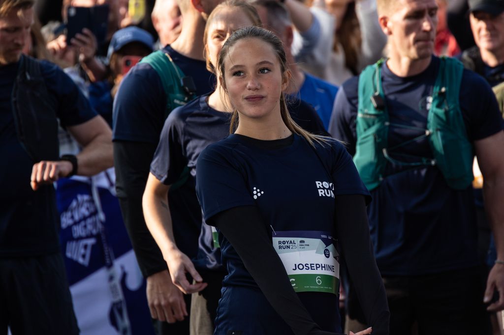  Princess Josephine at the starting line before running "10 km" 