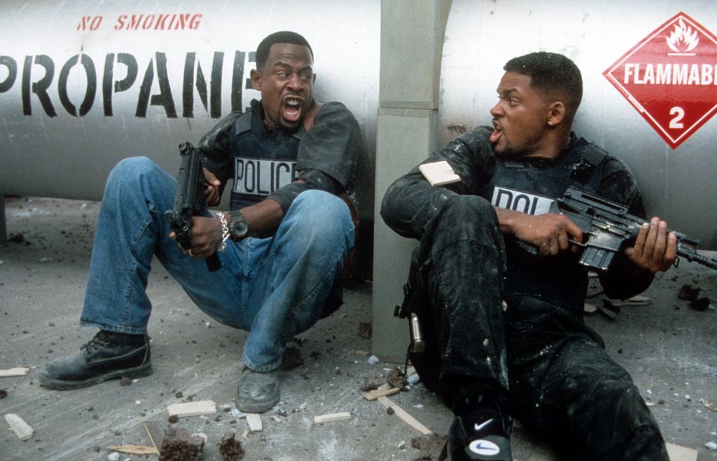Martin Lawrence and Will Smith in 'Bad Boys', 1995.