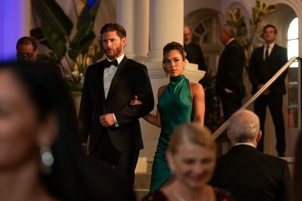 man and woman at black tie event 
