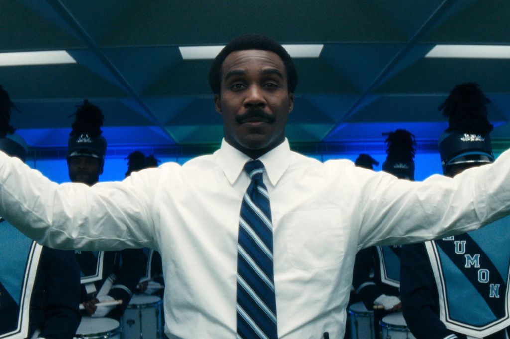 Tramell Tillman as Seth Milchick in a still from Severance