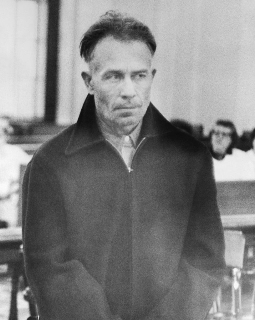 Ed Gein standing in Wautoma court 