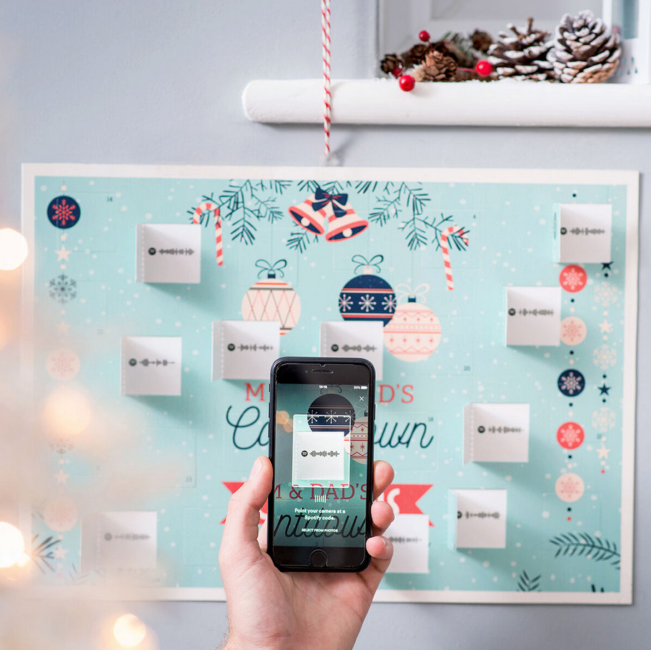 Personalised Spotify Christmas advent calendar 