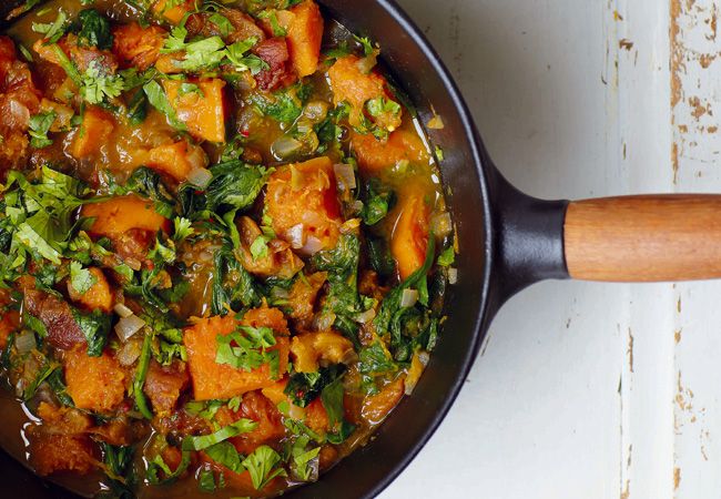 Squash and Spinach Tagine 