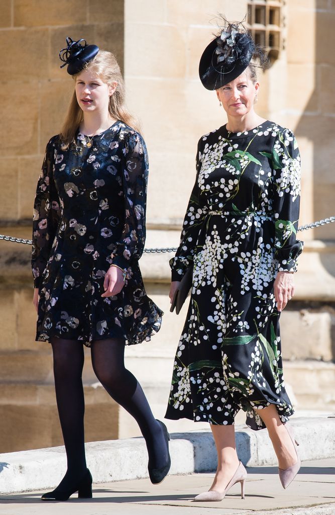 sophie and louise in coordinating black florals