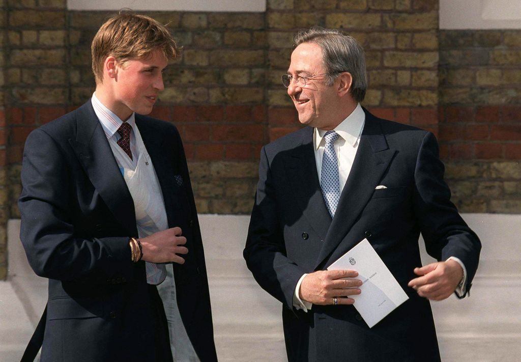 Prince William With King Constantine At The Greek Cathedral Of Saint Sophia In London For The Christening Of His Godchild, Konstantine Alexios Of Greece